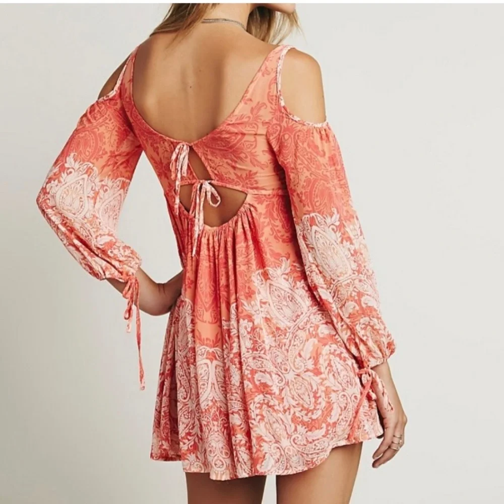 Free People Penny Lover Cold Shoulder Dress sz XS